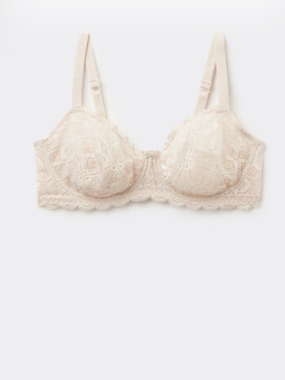 Daniela Balconette Bra in Lace Light Beige